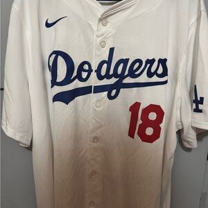 Nike White and Blue Jersey Classic Design